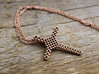 Celtic Cross Pendant - Christian Jewelry 3d printed Celtic Cross pendant in polished bronze