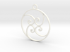 Golden Ratio Circle pendant -- mk1  3d printed 