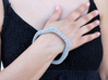 Irregular Bracelet (Size XL) 3d printed Size L printed in Polished Metallic Plastic