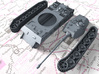 1/72 German VK 45.03 (H) Heavy Tank 3d printed 3d render showing product parts