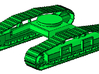 1/87th Forestry Undercarriage for Heavy Equipment 3d printed 