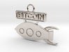 Bitcoin - Rocket To The Moon - v1 3d printed 