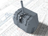 1/48 RN 4" MKV P Class Gun A/Y Mount Closed Ports 3d printed 3d render showing adjustable Barrel