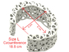 Flowers Cuff (Size L) 3d printed Size Guide L