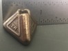 ZW Tools Tri-Bead 3d printed Actual Bead Photo in Polished Bronze