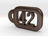 Keyring H2G2 - The ultimate answer is 42 3d printed 