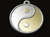 Engraveable Chinese Ying Yang Pendant  ~mk 2~ 3d printed Illustrative 3d render