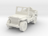 Jeep Willys (window up) 1/76 3d printed 