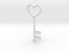 Cute Cosplay Charm - Heart Key 3d printed 