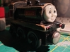 8 Buffers for Wooden Railway Trains 3d printed ROUGH TEST PRINT