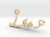 Lea First Name Pendant 3d printed 