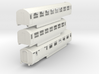 o-76-lner-silver-jubilee-E-F-G-triplet-coach 3d printed 