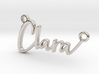 Clara First Name Pendant 3d printed 