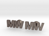 Monogram Cufflinks MW 3d printed 