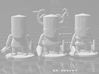 Castle Crashers Blacksmith Knight miniature games  3d printed 