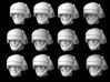 (Legion) 12x Rebel Fleet Trooper Human Heads 3d printed 