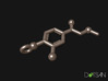 Adrenaline Molecule Key Chain 3d printed 