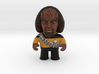 Worf Caricature 3d printed 
