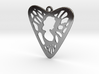 Voronoi Heart+Cartoon Earring (002) 3d printed 