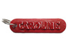 CAROLINE Personalized keychain embossed letters 3d printed 