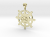 Buddhist Pendant - Double-Sided. 3d printed 