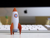 Rocketship 3d printed Ready for takeoff!