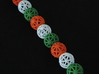 torus_pearl_type6_thick 3d printed White is type8, Green is type6 and Orange is type4.