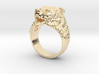 Brown Bear ring jewelry 3d printed 