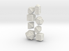 Braille Polyhedral Gaming Dice Set (8 Dice) 3d printed 