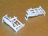 HO KC (Combined K Brake) Air Brake System Kit 3d printed The parts are protected in large cage-like sprues. The best way to begin removing the parts is to cut the main cage sprue into its individual brake system sprues.