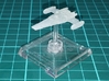  Bajoran Scout 1/700 Attack Wing 3d printed Printed in Smooth Fine Detail Plastic and mounted on a small Attack Wing base.