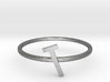 Letter T Ring 3d printed 