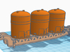 1/50th Industrial Hazardous Waste Containers (3) 3d printed As shown on trailer