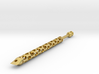 Honeycomb - Brass or Bronze Lace Bobbin  3d printed 