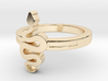 KTFRD06 Filigree Snake Geometric Ring design 3D 3d printed 
