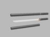 Wakizashi - 1:24 scale - Straight Blade - No Tsuba 3d printed 