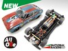 Chassis - SRC Ford Capri LV (Inline - AllinOne) 3d printed Chassis compatible with SRC models (slot car and other parts not included)