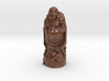 Laughing Buddha with Kids - Faux Wood Finish 3d printed 