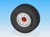 tire-L-01-2019 for Truck front axle 1/24 3d printed 