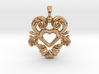 Swedish Folk Art Jewelry Kurbits Heart Dalarna  3d printed 