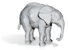 N Scale Elephant 3d printed https://www.shapeways.com/shops/mininature