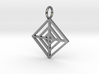 GG3D-022 3d printed Geometric origami shapes pendant