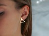 Triangle Shoots Stacking Earrings - PART 3 3d printed 