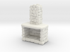 Stone Fireplace 1/72 3d printed 