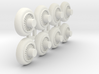Wooden Railway Wheel - 75% Size - 8 Pack 3d printed 