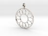 ring of ovals pendant 3d printed 