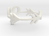 Horoscope arrow Minimalist Aries Zodiac Ring  3d printed 