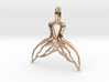 trendy ocean fish tail mermaid tail necklace charm 3d printed 