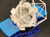 Part 1 of 3: Keck-Telescope-Upper-v7  (1:170) 3d printed The whole 3D-printed Keck Telescope model, composed of this  Keck Upper, plus one Keck Lower, plus one Keck Pier, plus the foil-printed, laser-cut Primary Mirror piece from www.spacecraftkits.com.