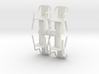 Plastic Chair (x4) 1/56 3d printed 